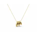 Pebble Trio Charm Necklace