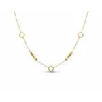 Clover Charm Beaded Chain Necklace