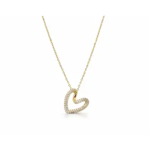 Open Heart Pendant Necklace