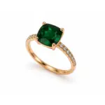 Emerald Diamond Ring