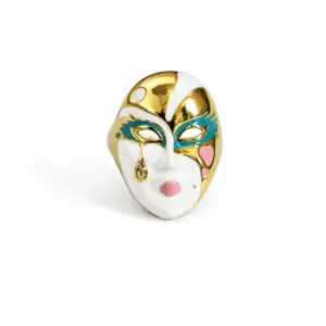 Masquerade Tear Adjustable Ring