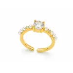 Evelina Accent Band Ring